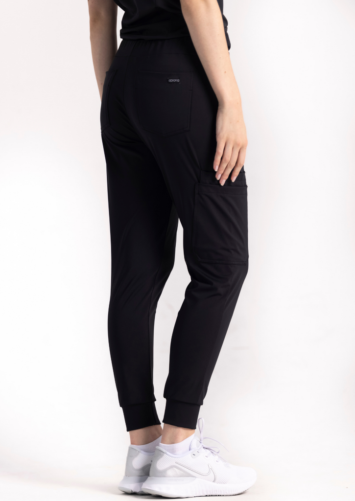 Welastino Black Scrub Pants - Epiona - Sustainable Medi Functional Wear