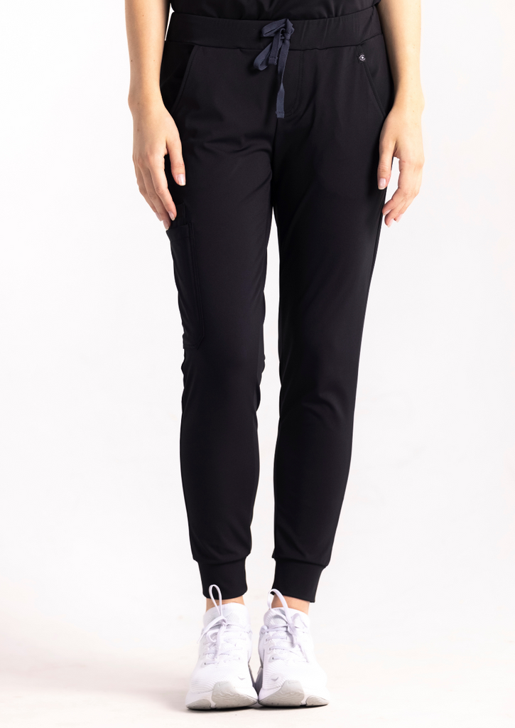 Welastino Black Scrub Pants - Epiona - Sustainable Medi Functional Wear